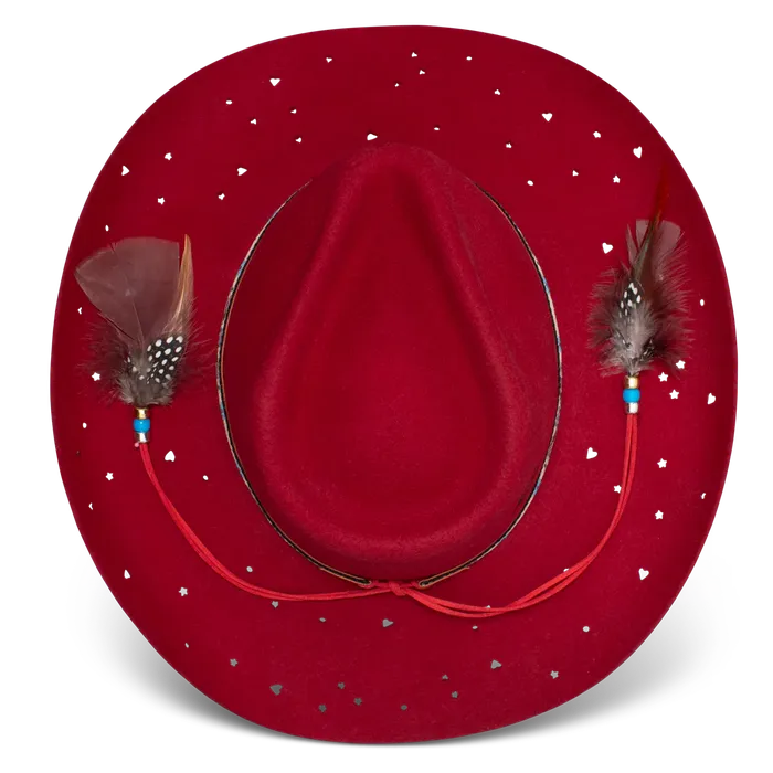 C1HXLW Earrings LAINEY WILSON X CHARLIE 1 HORSE WILD HORSES RED