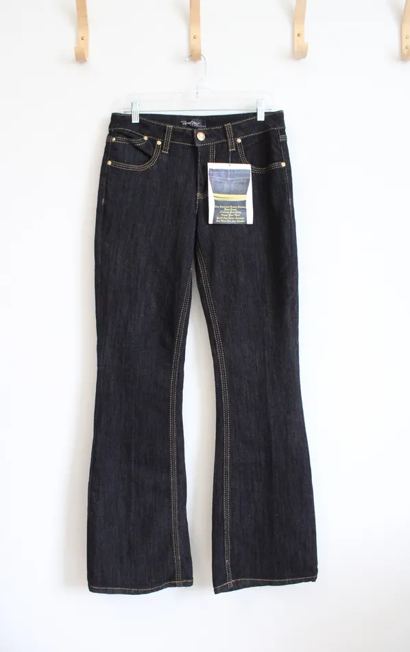 Cache Contour Collection Earrings NEW Cache Contour Collection Novelty Denim Dark Wash Jeans 8