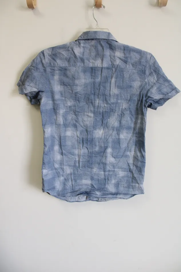 Calvin Klein Calvin Klein Body Fit Blue Button Down Shirt S Rings