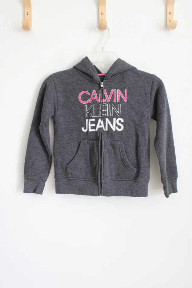 Calvin Klein Necklaces Calvin Klein Gray and Pink Full Zip Jacket 8