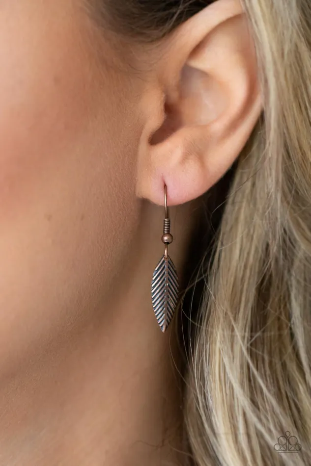 Canopy Cruise Copper Paparazzi Accessories Earrings