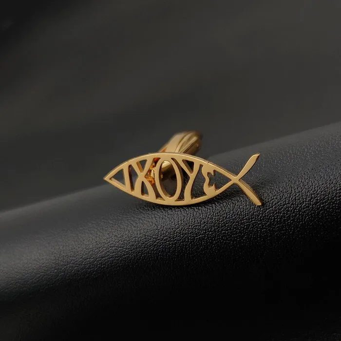 Christian Ichthys Symbol Cufflinks Lords Guidance Earrings