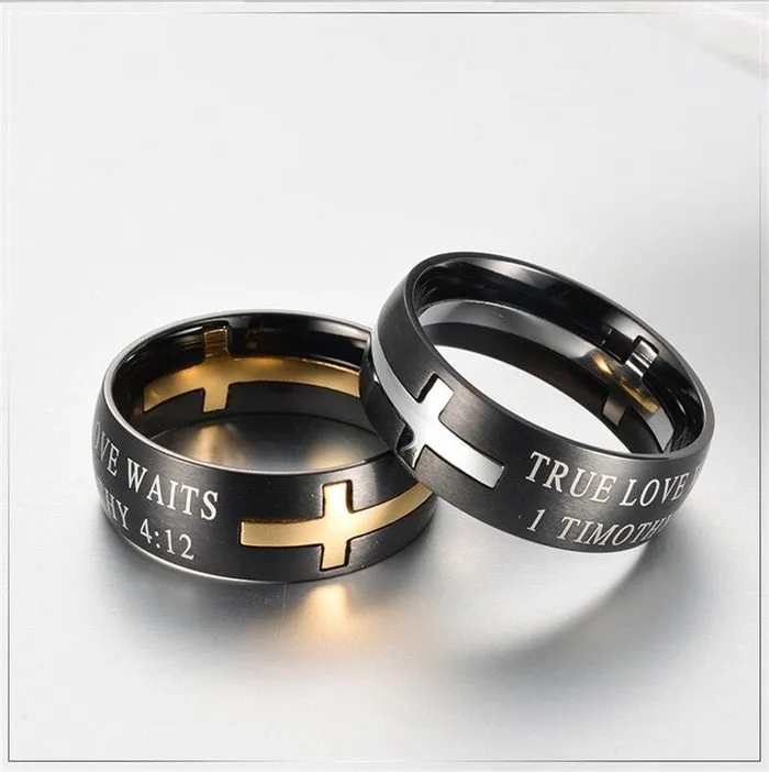 Christian Ring br True Love Waits Lords Guidance Rings