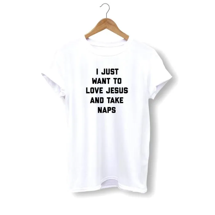 Christian TShirt br Love Jesus And Take Naps Lords Guidance Necklaces