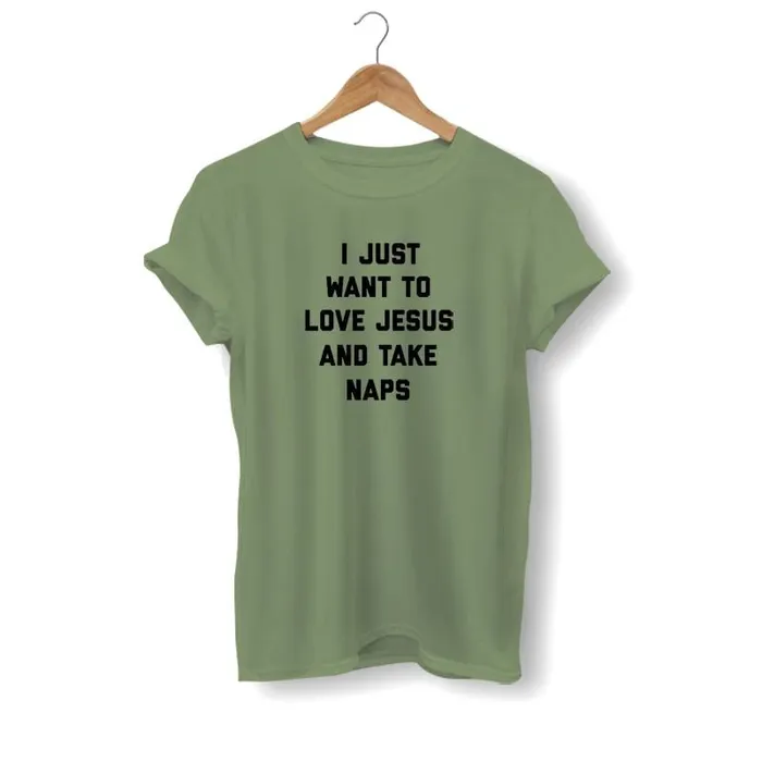Christian TShirt br Love Jesus And Take Naps Lords Guidance Necklaces