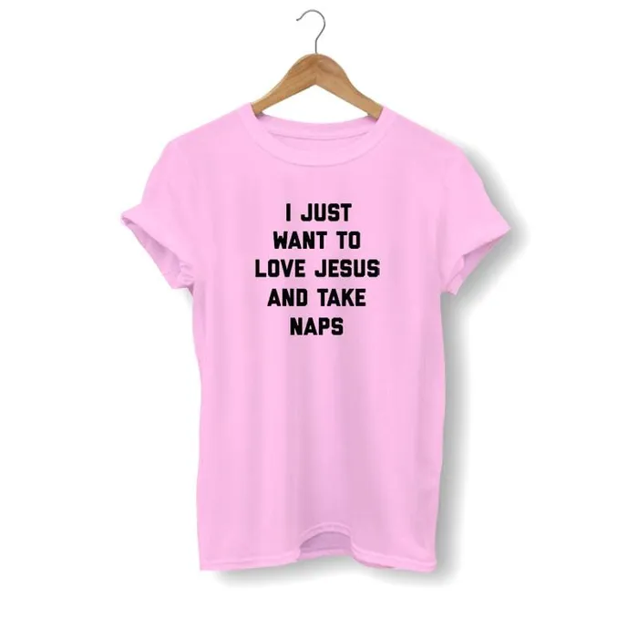 Christian TShirt br Love Jesus And Take Naps Lords Guidance Necklaces
