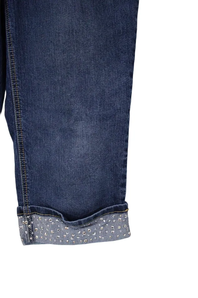 Christopher Banks Christopher Banks Studded Denim Capri 8 Earrings