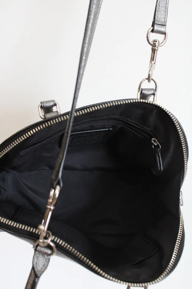 Coach Metallic Silver Mini Sierra Crossbody Bag Coach Rings