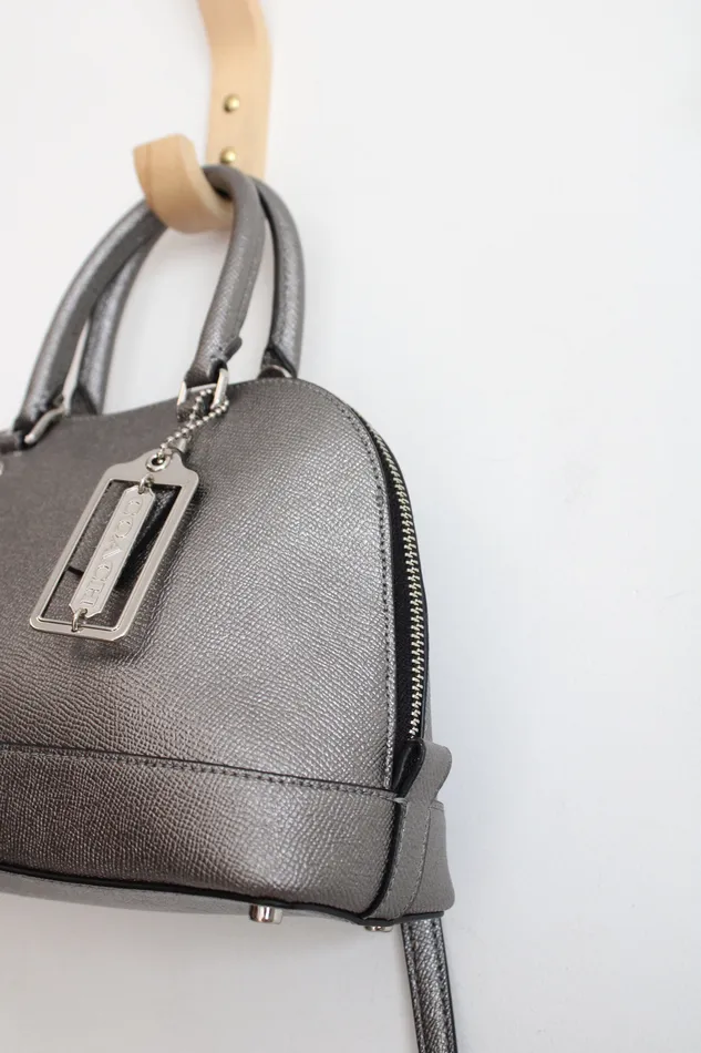 Coach Metallic Silver Mini Sierra Crossbody Bag Coach Rings