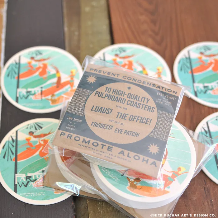 Coaster Set 10 Party Wave EVERYTHINGIS Earrings
