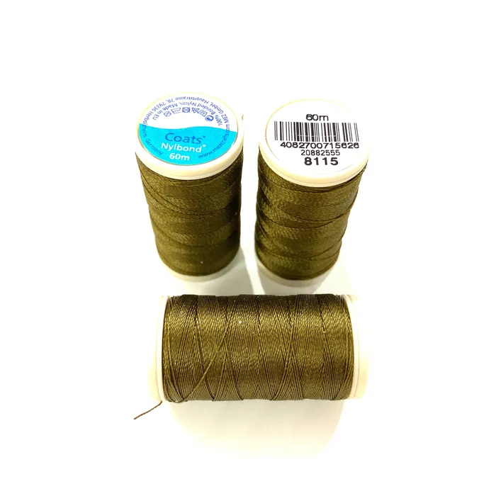 Coats Nylbond extra strong beading thread 60mt loden 8115 Peppy Beads Earrings Coats Nylbond extra strong beading thread 60mt loden 8115 Peppy Beads Earrings