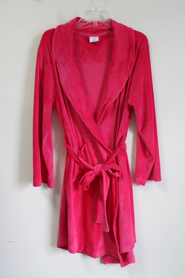 Coeur D Alene Earrings Coeur D Alene Hot Pink Soft Velvet Robe L