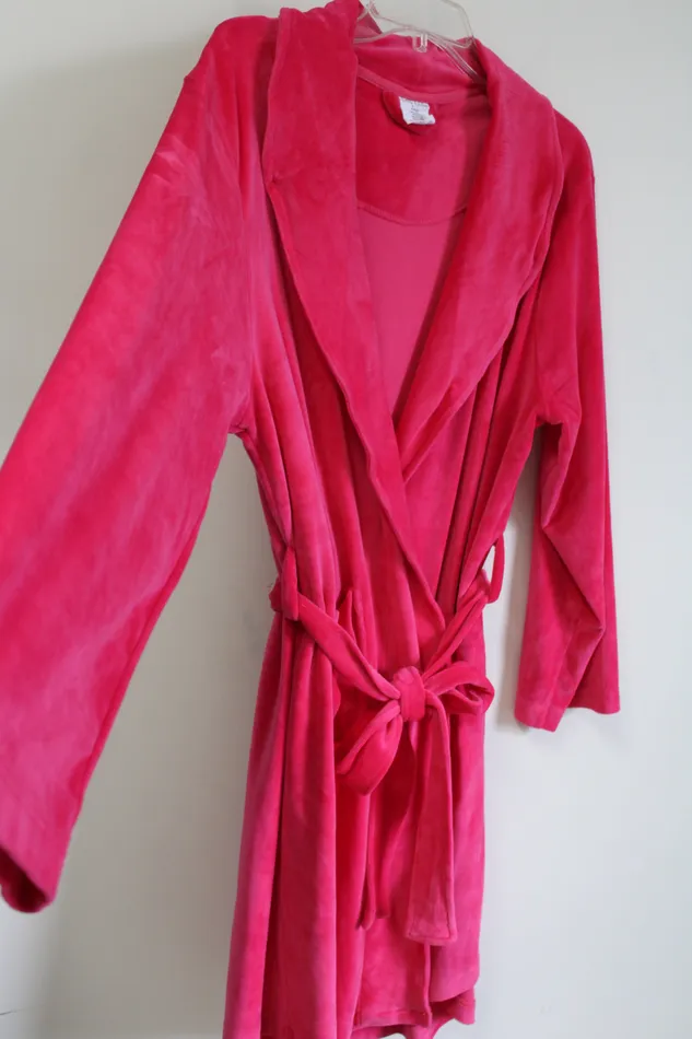 Coeur D Alene Earrings Coeur D Alene Hot Pink Soft Velvet Robe L