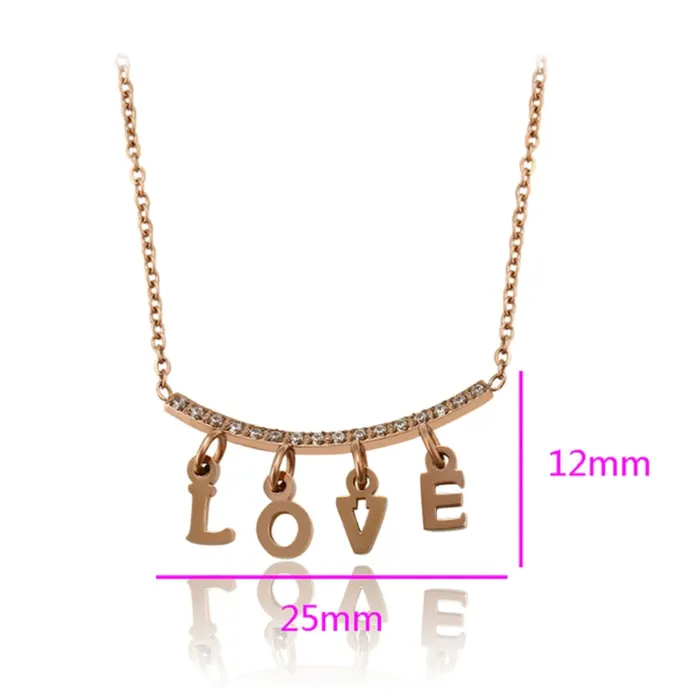 Collares de letras LOVE Gold Shield Earrings
