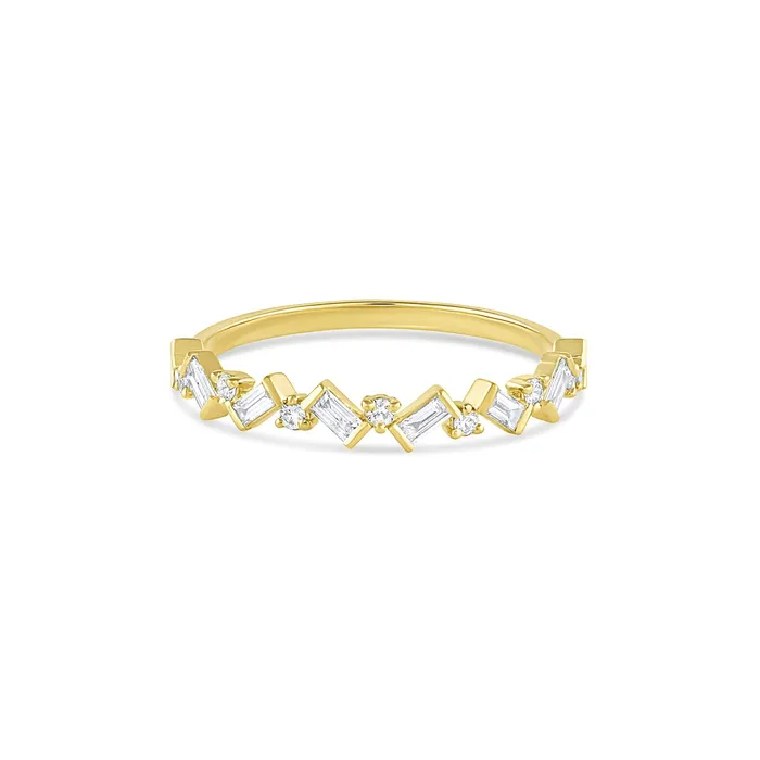 Consider Bridal Baguette Cluster Diamond Ring Lab Grown Rings