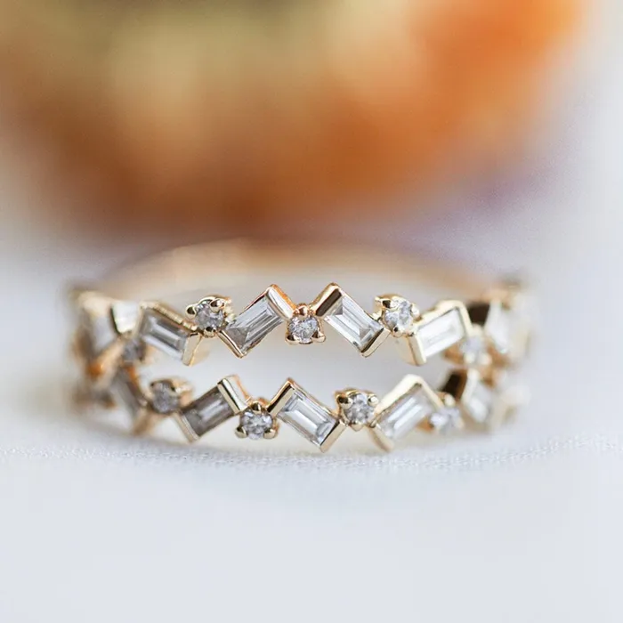 Consider Bridal Baguette Cluster Diamond Ring Lab Grown Rings Consider Bridal Baguette Cluster Diamond Ring Lab Grown Rings