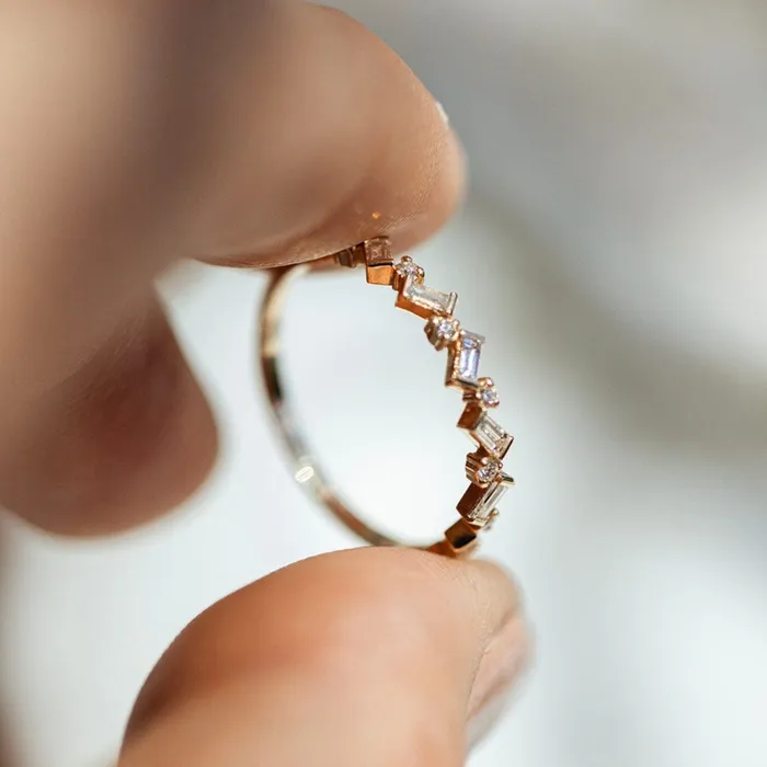 Consider Bridal Baguette Cluster Diamond Ring Lab Grown Rings Consider Bridal Baguette Cluster Diamond Ring Lab Grown Rings
