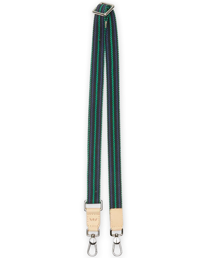 CONSUELA CONSUELA WINTERGREEN SLIM WEBBING CROSSBODY STRAP Earrings