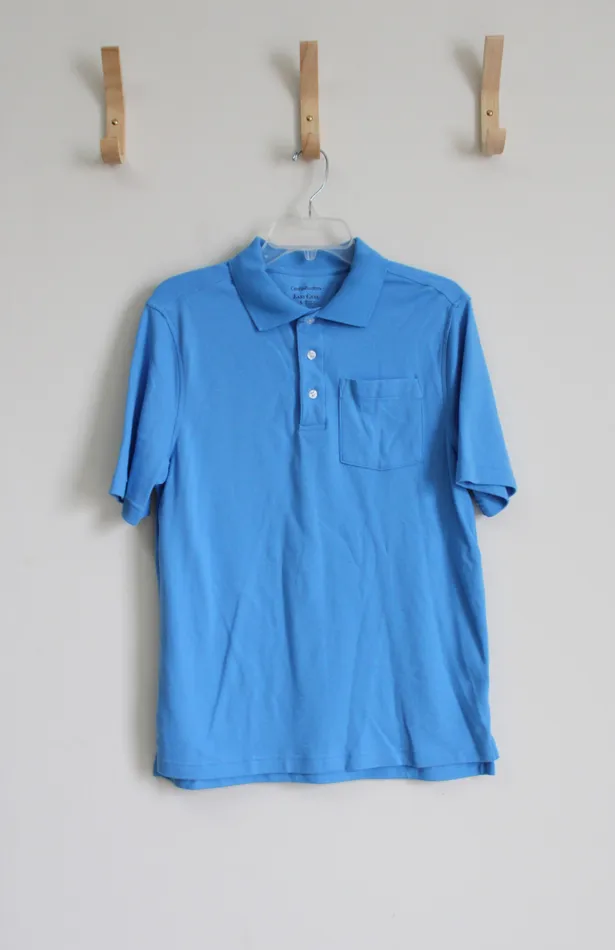 Croft Barrow Croft Barrow Easy Care Blue Polo Shirt S Rings