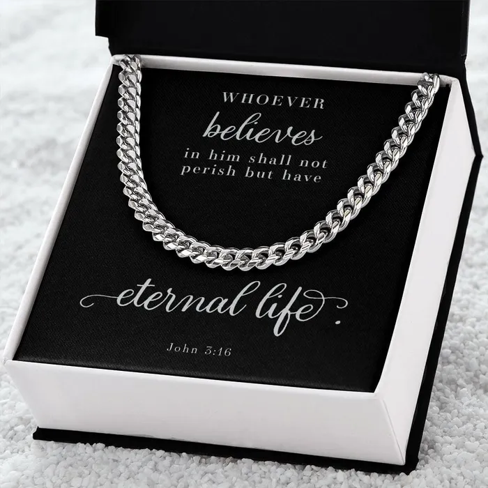 Cuban Link Chain Mens Necklace John 316 ShineOn Fulfillment Necklaces