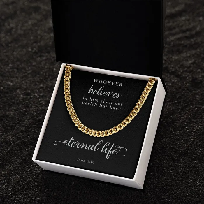 Cuban Link Chain Mens Necklace John 316 ShineOn Fulfillment Necklaces
