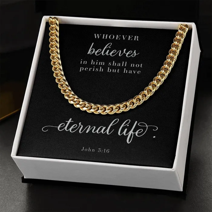 Cuban Link Chain Mens Necklace John 316 ShineOn Fulfillment Necklaces