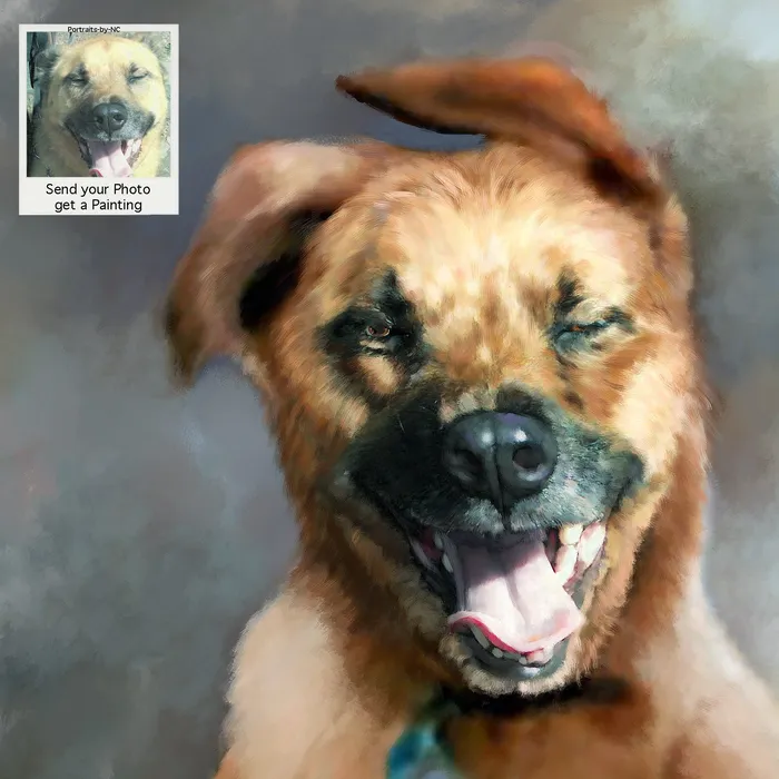 Custom German Shepherd Dog Portrait Digital Portrait Portraits by NC Necklaces Custom German Shepherd Dog Portrait Digital Portrait Portraits by NC Necklaces