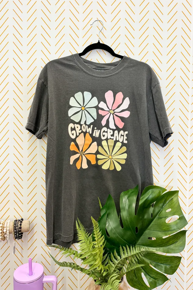 Dash Forward Earrings Grow In Grace Graphic Tee Pepper