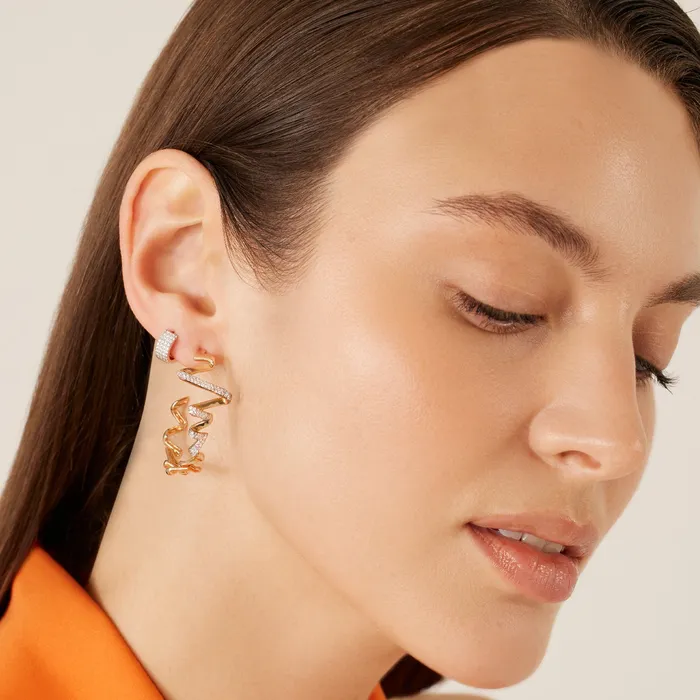 Dazed Hoop Earring Kismet by Milka Earrings