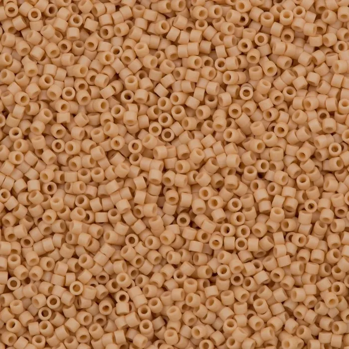 DB0389 Opaque Light Terracotta Matted Miyuki Delica 110 Peppy Beads Necklaces