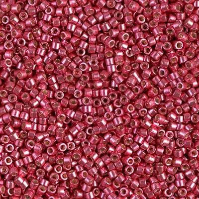 DB1841 Duracoat Galvanized Hot Pink Miyuki Delica 110 Peppy Beads Earrings
