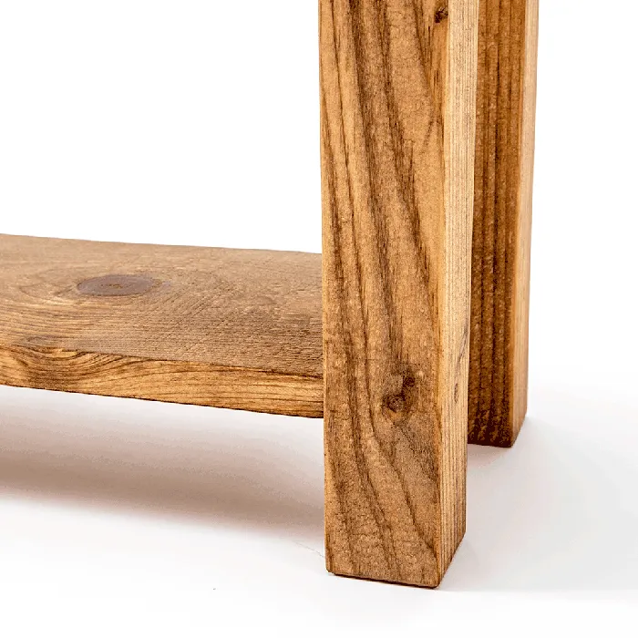 DC Earrings Repurposed Wood Meditation Altar Table