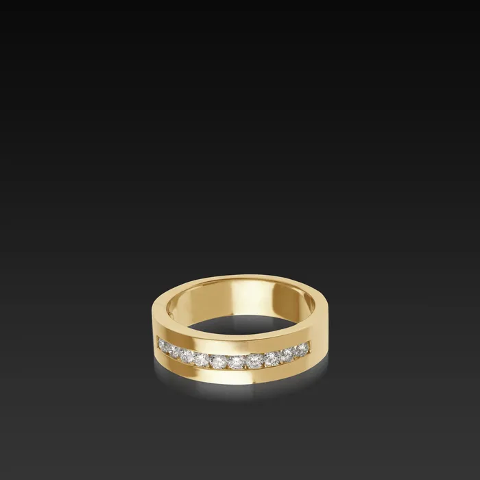 Delicia Mens Diamond Band John Atencio Rings