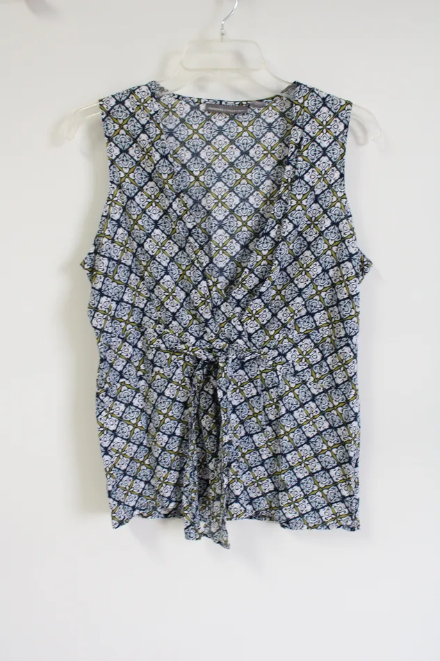 Dockers Collection Blue Green Patterned Tank L Dockers Rings