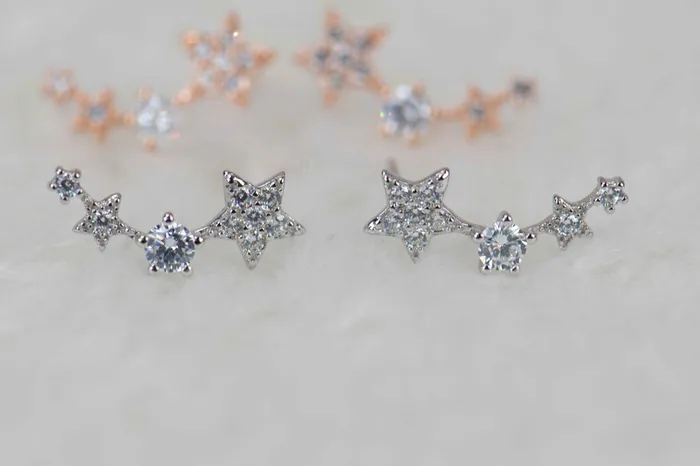 Dreamlandgt Earrings Sparkle Stars Climbers Earrings
