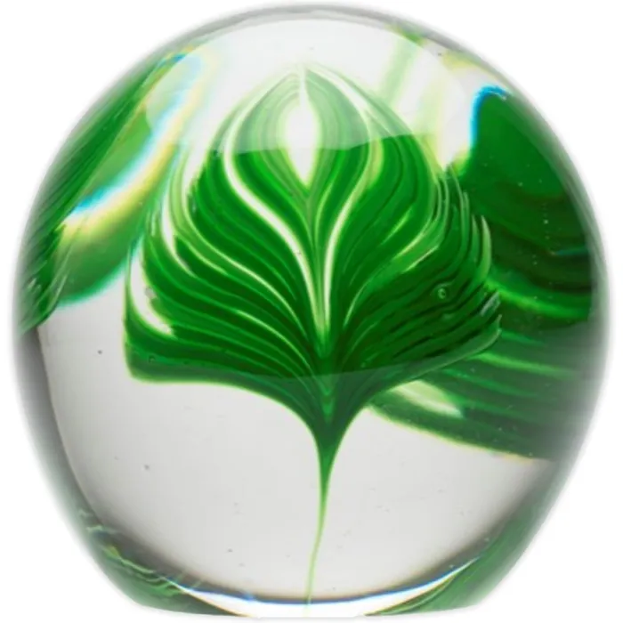 DYNASTYGAL Necklaces Palm Leaf Glass Paperweight
