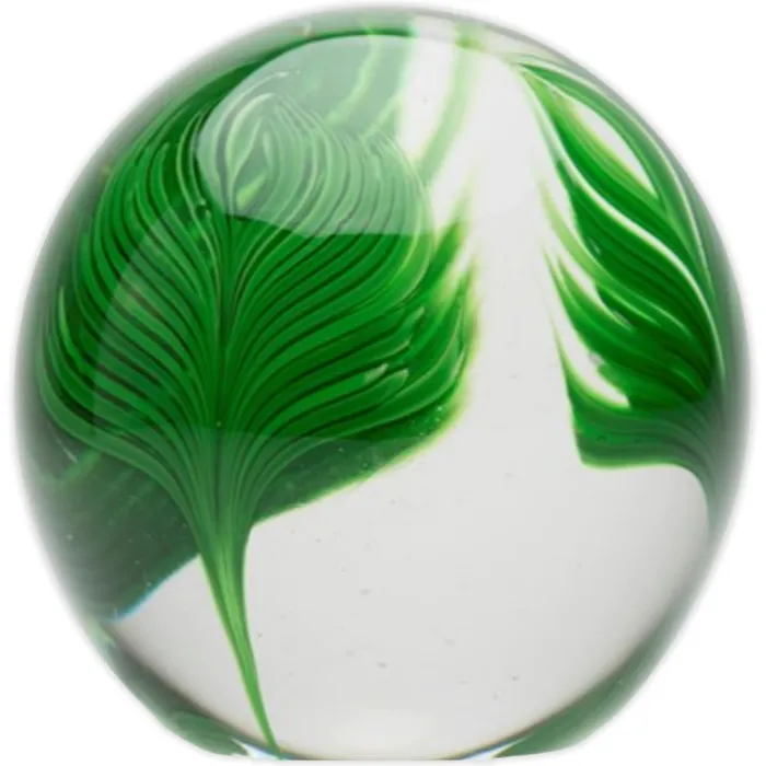 DYNASTYGAL Necklaces Palm Leaf Glass Paperweight