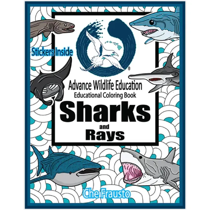 Earrings ADVANCEWILDLIFE Advance Wildlife Education Sharks Rays Coloring Book