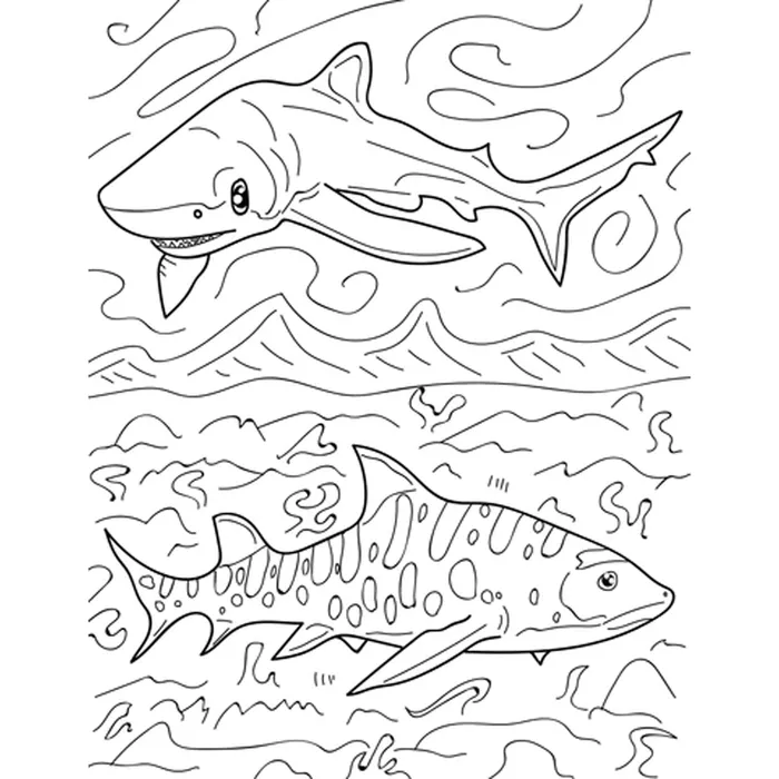 Earrings ADVANCEWILDLIFE Advance Wildlife Education Sharks Rays Coloring Book