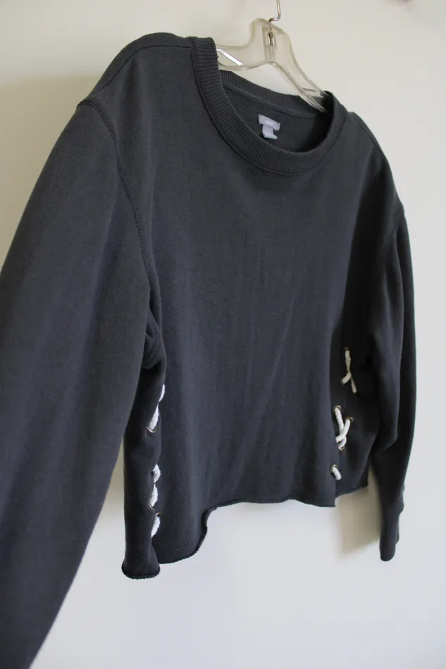 Earrings Aerie Aerie Charcoal Gray Sweatshirt S
