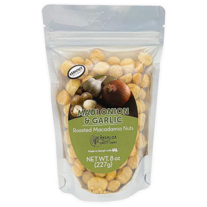 Earrings Ahualoa Maui Onion Garlic Macadamia Nuts 8oz AHUALOAFARMS
