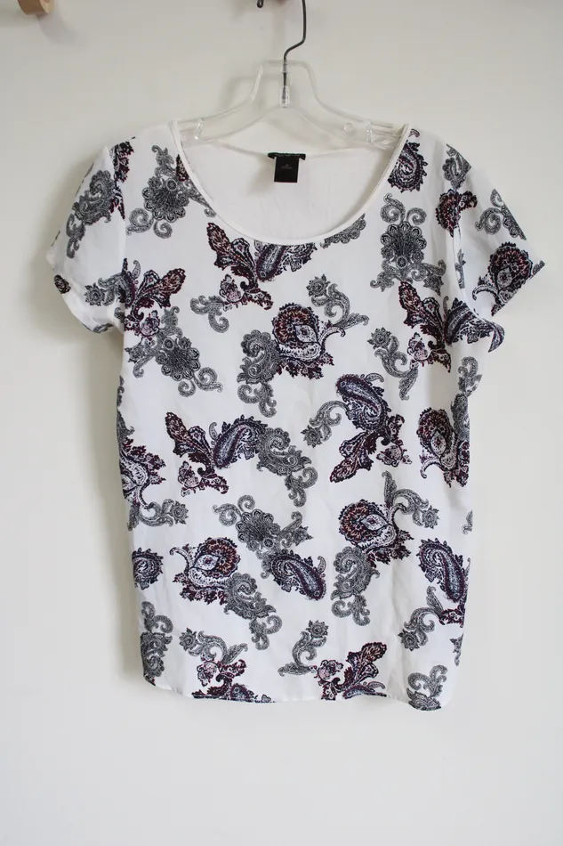 Earrings Ann Taylor LOFT Ann Taylor Paisley Blouse S