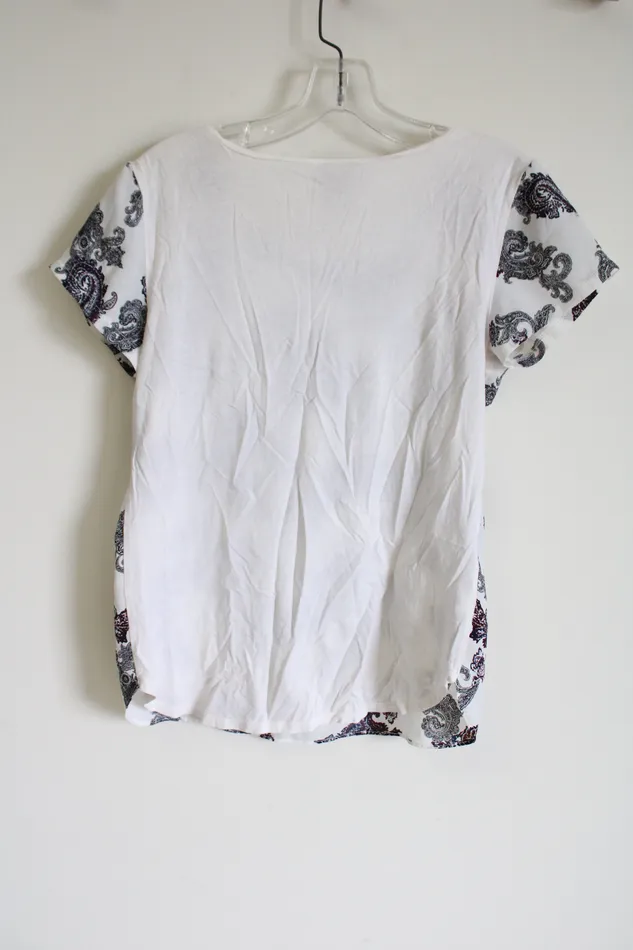 Earrings Ann Taylor LOFT Ann Taylor Paisley Blouse S