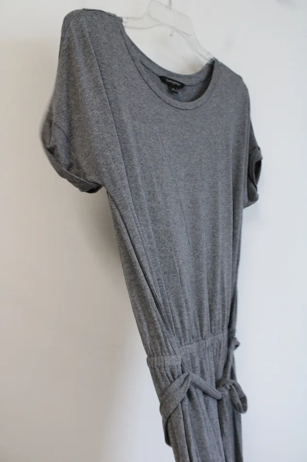 Earrings Banana Republic Banana Republic Gray Stretch Belted Dress M