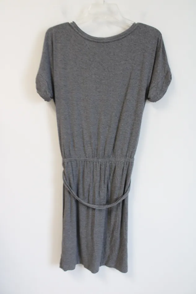 Earrings Banana Republic Banana Republic Gray Stretch Belted Dress M