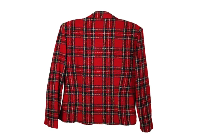 Earrings Bentley Vintage Bentley Red Plaid Blazer 8