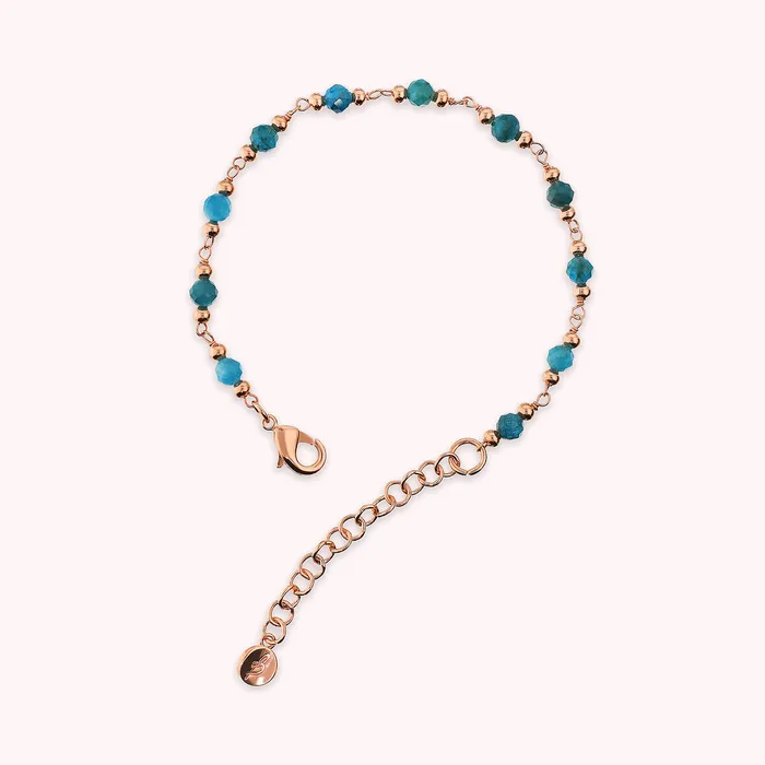Earrings Bronzallure Bracciale Rosario con Pietre Naturali Sfaccettate