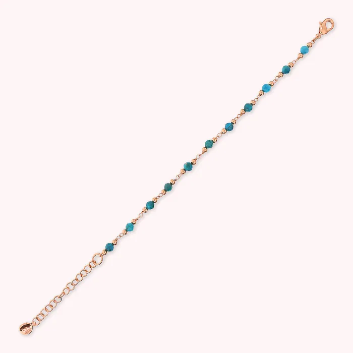 Earrings Bronzallure Bracciale Rosario con Pietre Naturali Sfaccettate