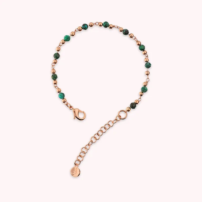Earrings Bronzallure Bracciale Rosario con Pietre Naturali Sfaccettate