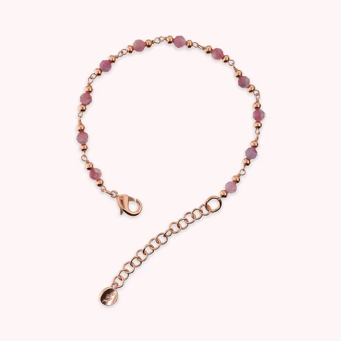 Earrings Bronzallure Bracciale Rosario con Pietre Naturali Sfaccettate